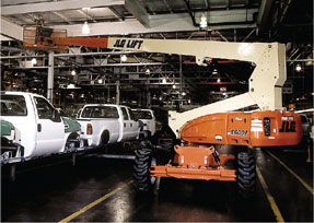 Telescopic boom lift rental